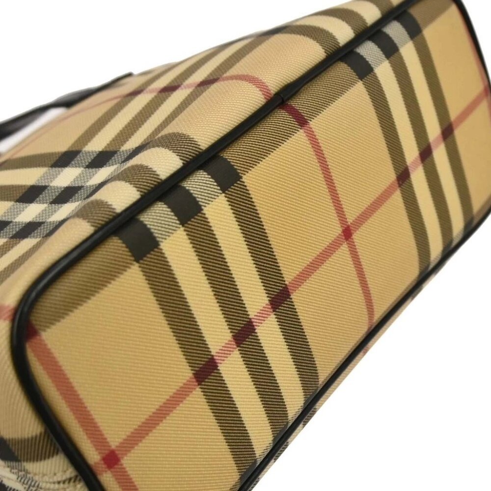 Burberry Beige Black Burberry Check Tote Bag 117213 - Picture 3 of 11